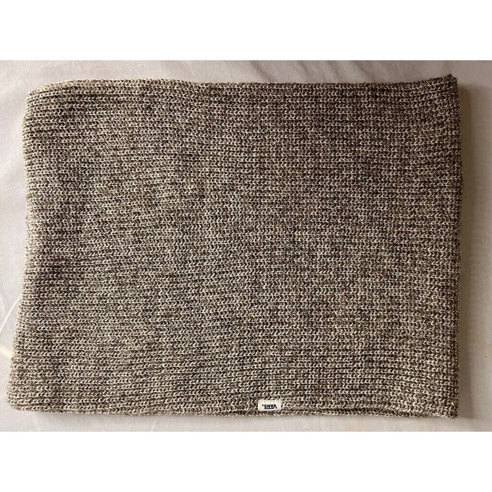 Vans Women's Infinity Scarf Brown Heathered Wrap Lightweight Knit Winter